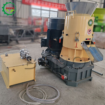 High Capacity Rice Husk Pellet Machine 550mm Flat Die 1000-1200kg/h Production Carbon Steel
