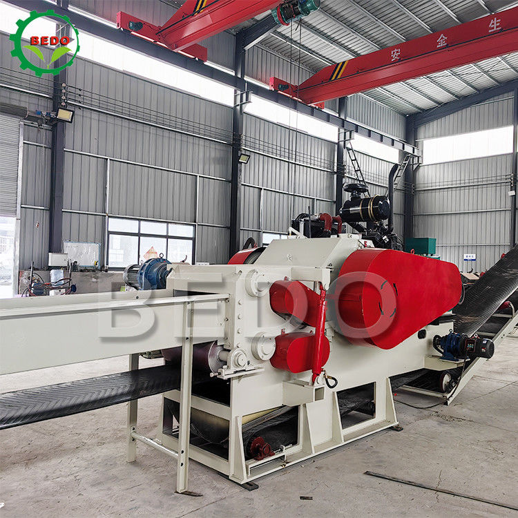 Palm EFB Empty Fruit Bunch Shredder Wood Chipper Machine Дизельный двигатель мощностью 110 кВт для электростанции биомассы