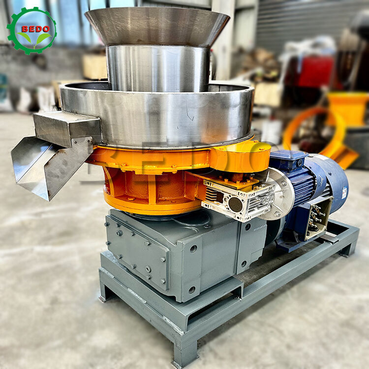 Деревопеллетный станок производительностью 500 кг/ч с матрицей из нержавеющей стали и подшипниками NSK для высокоэффективного производства пеллет