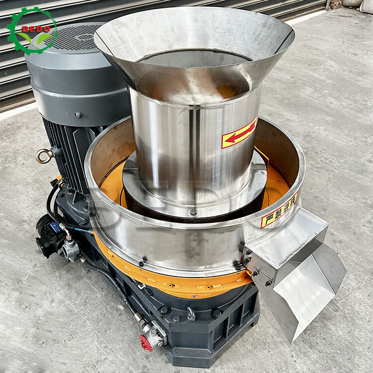 Деревопеллетный станок для производства пеллет размером 6-10 мм с эффективностью сгорания 90% и производительностью 500 кг/ч для производства биотопливных пеллет